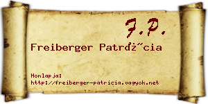 Freiberger Patrícia névjegykártya